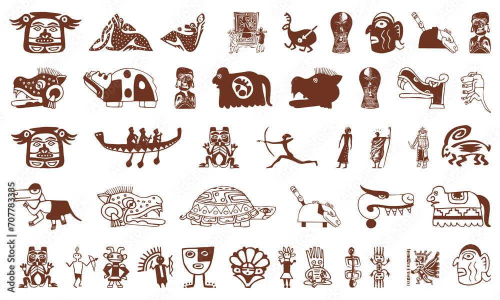 Aztec icon collection