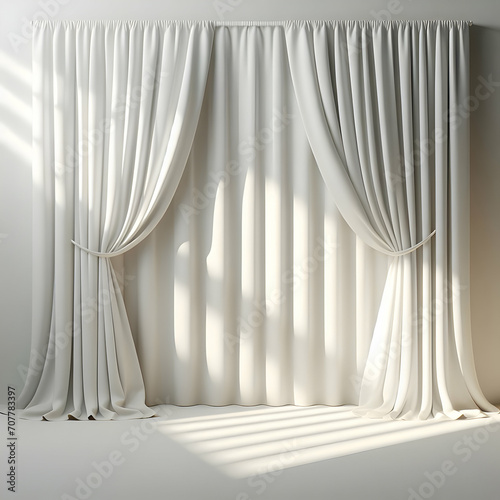 White Curtain Background