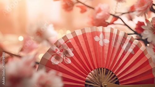 Joyful Chinese New Year, Beautiful Fan Background