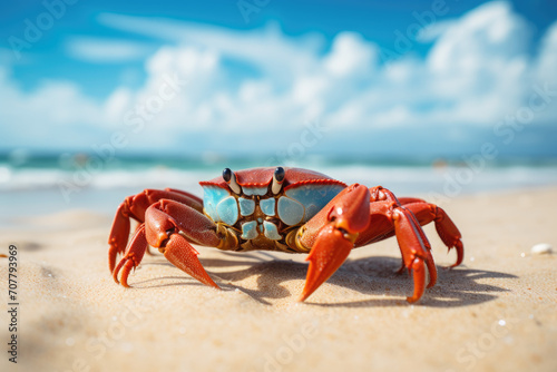 crab on the beach © lc design