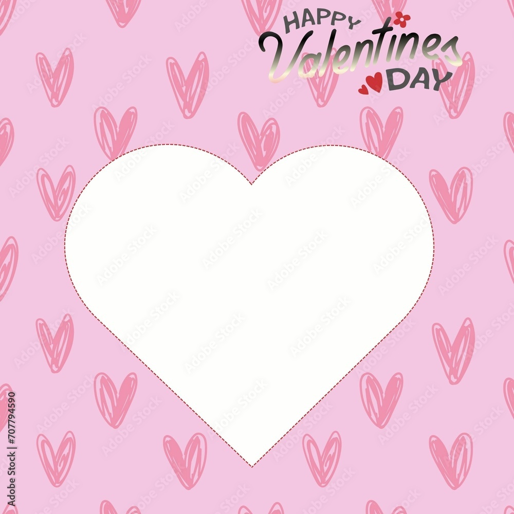 Set of Valentine's Day elements flat illustration or design style for Valentine's Day concept.