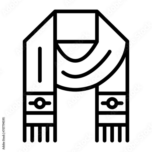 Scarf Line icon