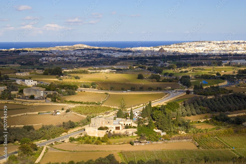  Panoramic Malta Viewpoint from walls of Mdina, Malta