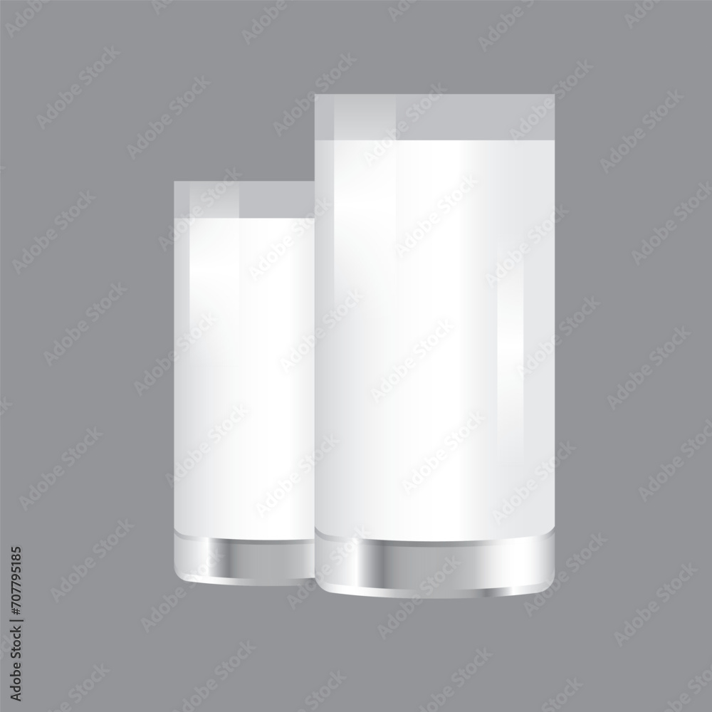 milk glass realistic illustration milk glass realistic illustration