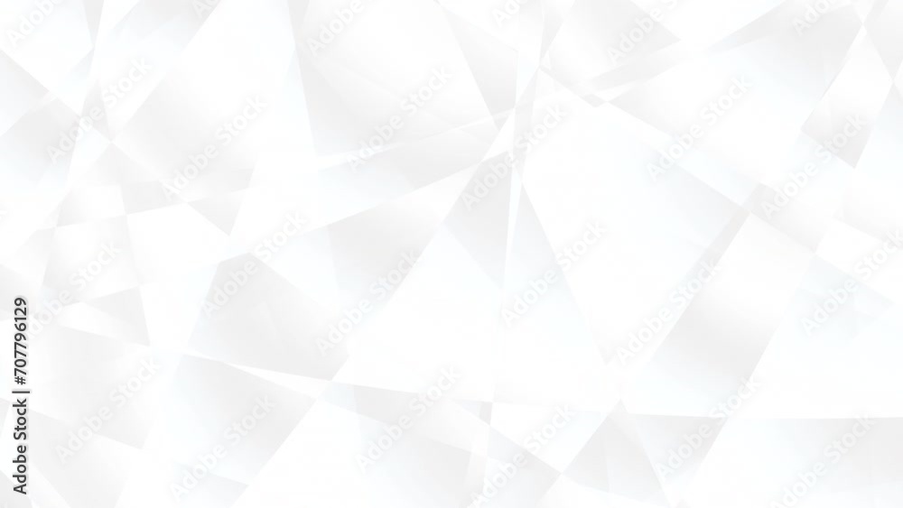 White corporate abstract background of looping animated gradient geometric shapes and lines. 4k looping footsge