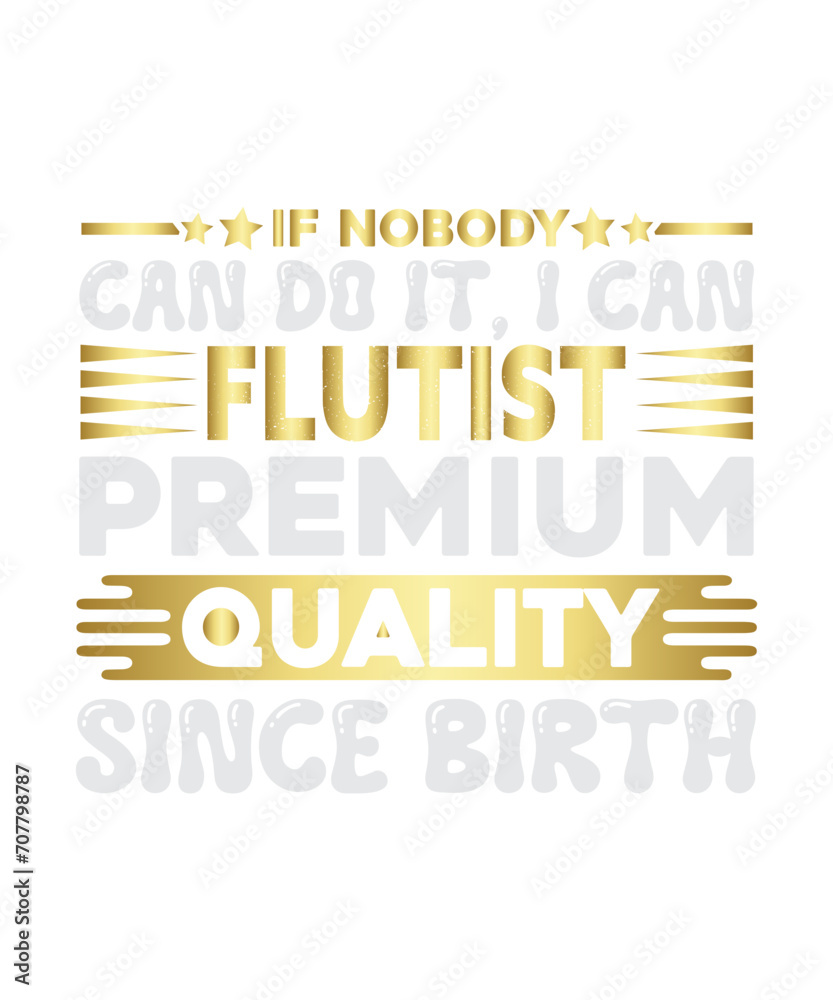 if nobody can do it, i can flutist premium quality since birth svg design