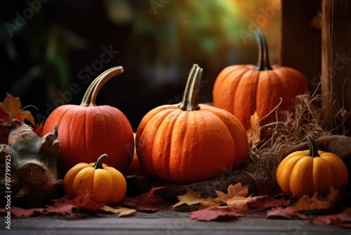 autumn pumpkin background