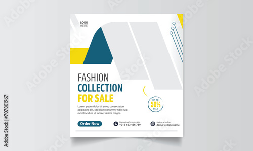 New arrival Fashion Sale Social media post or web banner vector template.