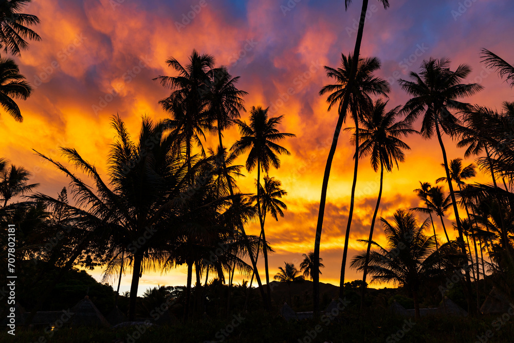 Sunset over Hienghene, New Caledonia