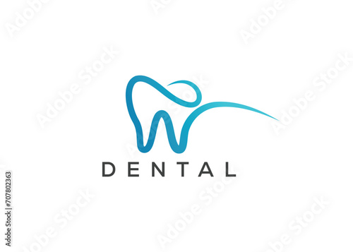 Dental logo design vector template