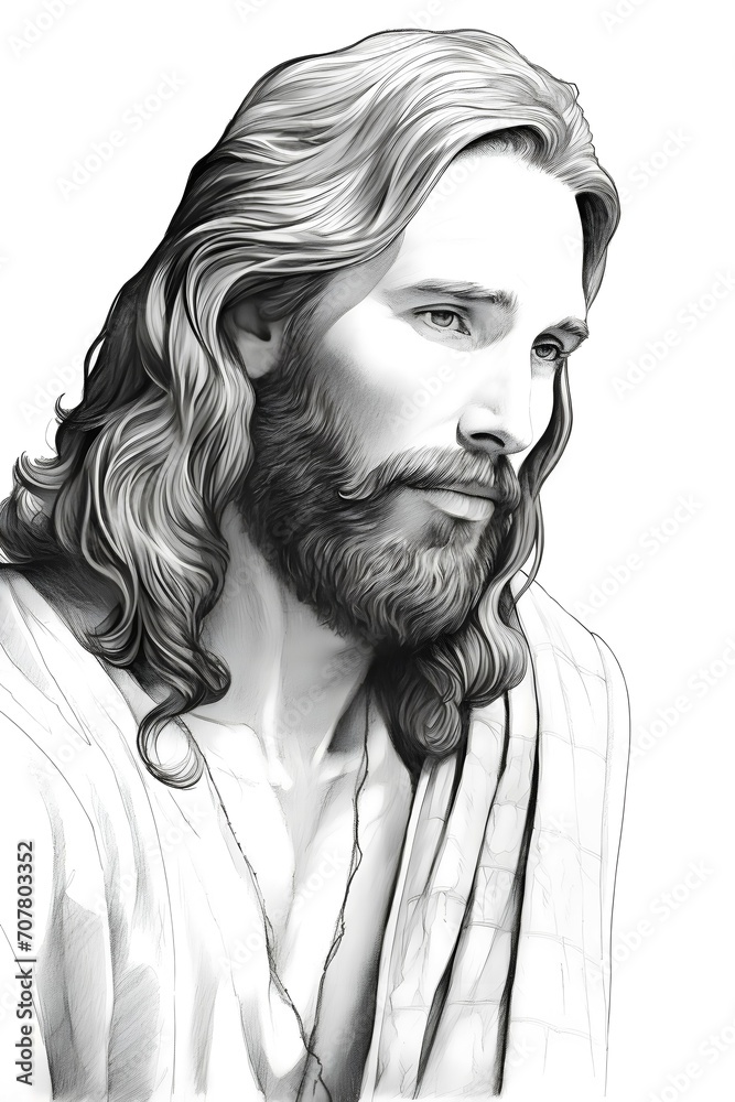 hazme una imagen de Jesucristo, f?sicamente perfecto y hermoso, una ...