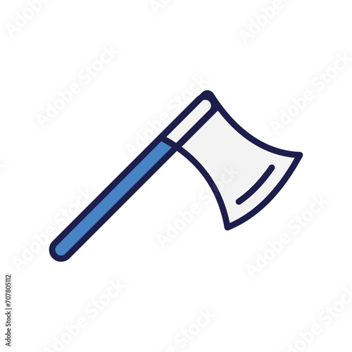 lumber jack icon with white background vector stock illustration