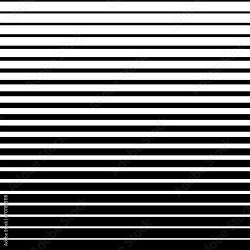 Halftone gradient lines black horizontal stripes. Abstract fade background. Vector illustration. © Віталій Баріда
