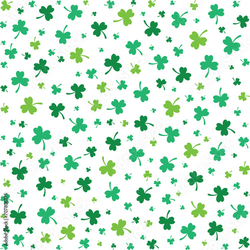 Four Leaf Clover Border Frame Pattern