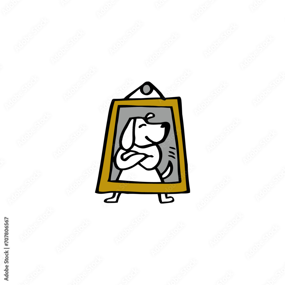 dog icon and logo 