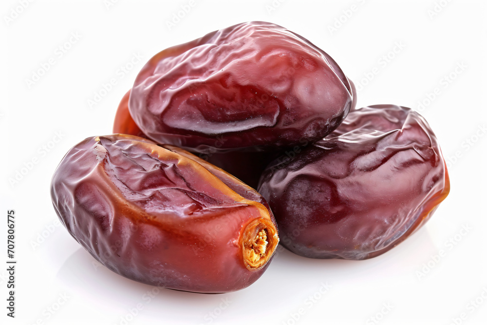 Dates fruits isolated on white background Dates fruits isolated on white background