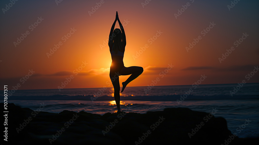 yoga on the beach

