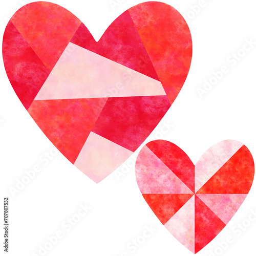 Red heart clipart transparent background PNG