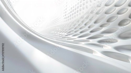 White background with a light pattern and a  white. Ai generative