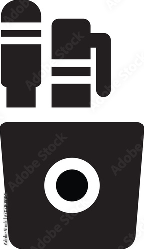 Rounded filled Pencil Case Icon