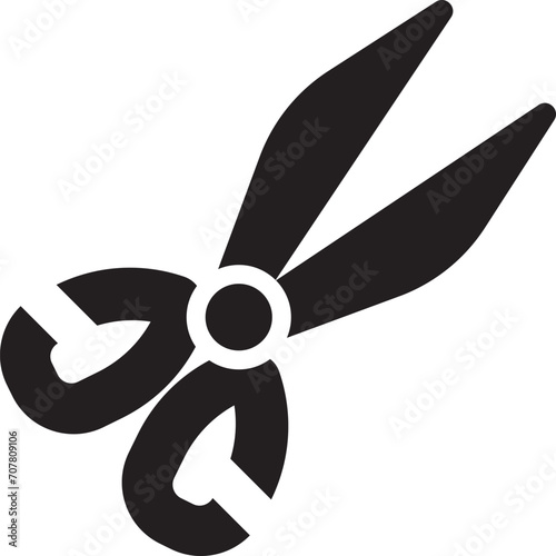 Rounded filled Scissors Icon