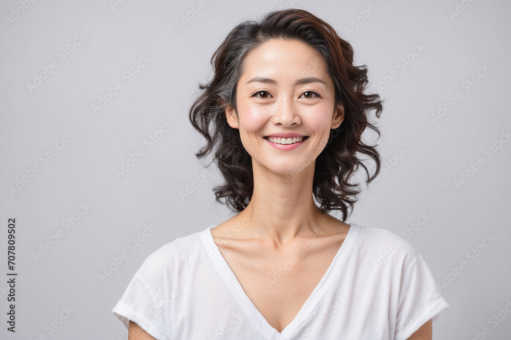 笑顔のシニア女性 笑顔のシニア女性