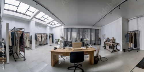fashion store interior, generative ai © carballo