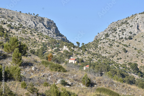 Remote Mountain Houses Nestled in Mediterranean Hills