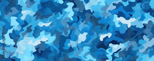 Azure camouflage pattern design poster background  photo