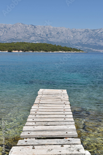Wooden Pier Over The Sea