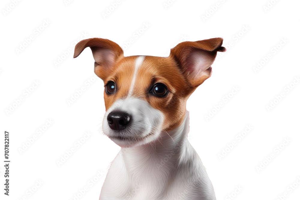 Creative animal concept. Jack Russel Terrier dog puppy peeking over pastel bright background. advertisement, banner, card. copy text space. birthday party invite invitation Creative animal concept. Jack Russel Terrier dog puppy peeking over pastel bright background. advertisement, banner, card. copy text space. birthday party invite invitation
