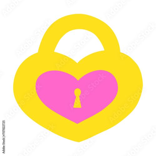 Heart-shaped lock