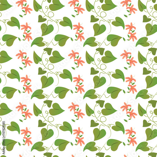 Free vector hand drawn bougainvillea pattern
