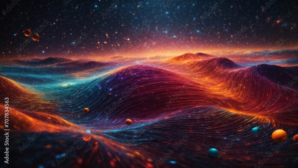 Colorful space background