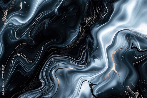 Abstract dark blue wave background