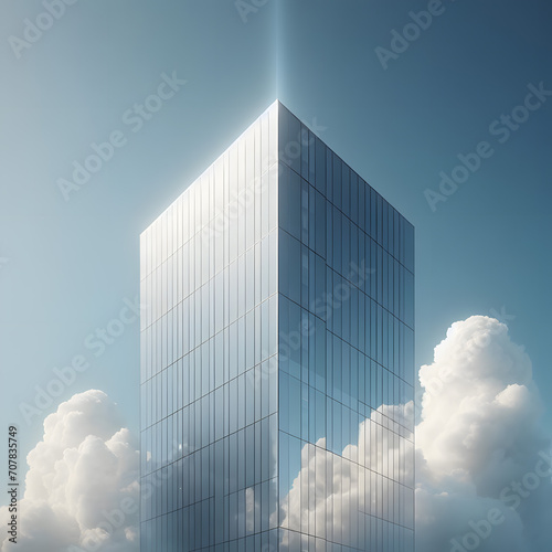 modern office building in the sky