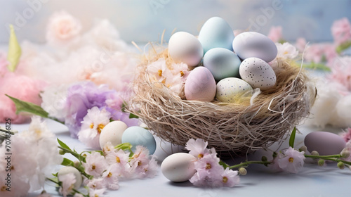 Spring background, Greeting card for Easter. copy space