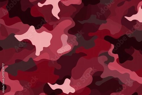 Burgundy camouflage pattern design poster background 