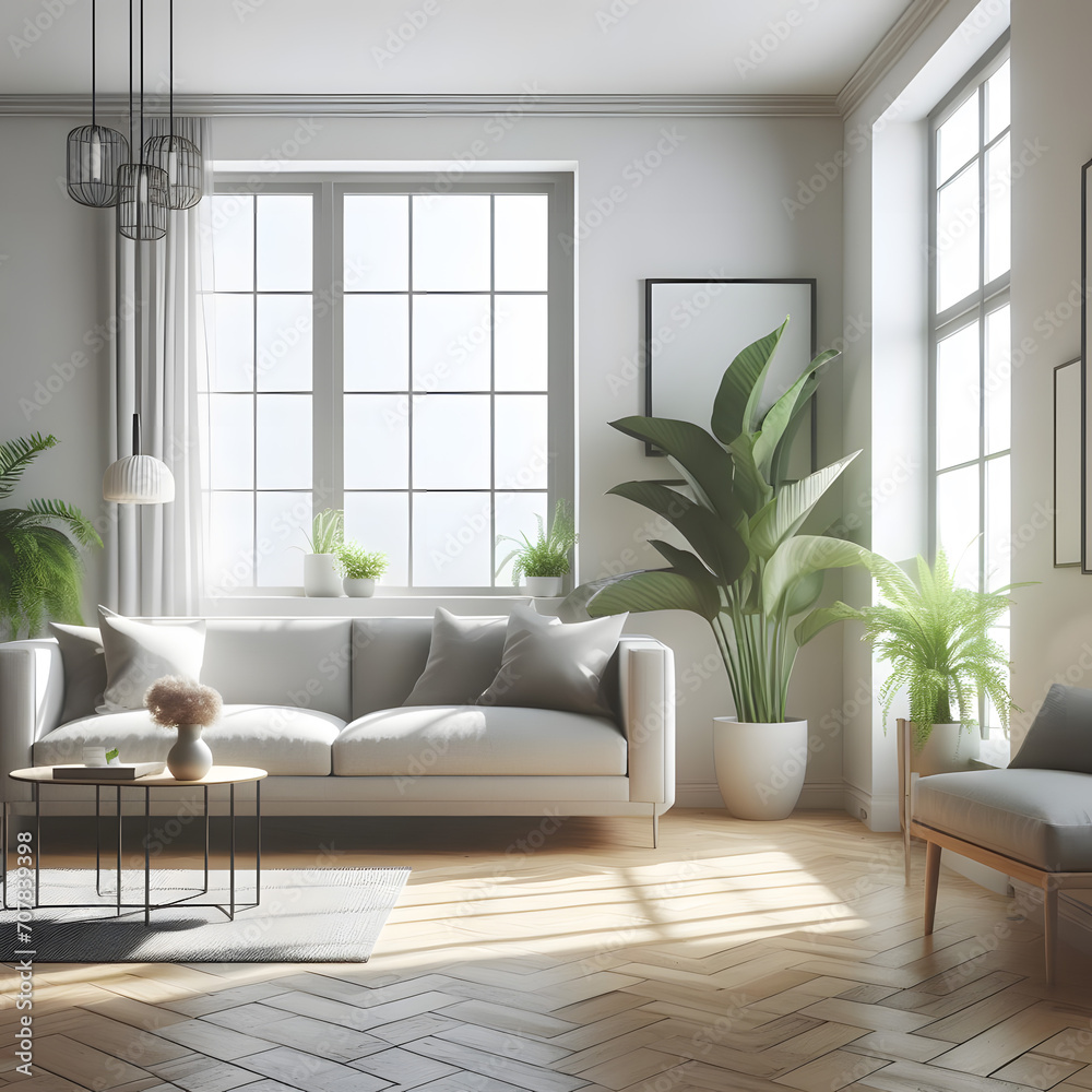 Fototapeta premium living room interior