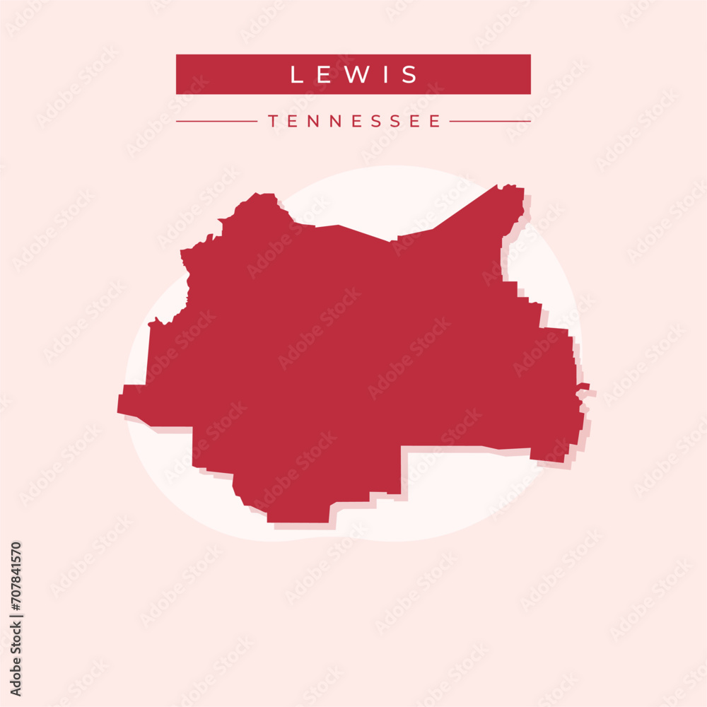 Vector illustration vector of Lewis map Tennessee Vector illustration vector of Lewis map Tennessee