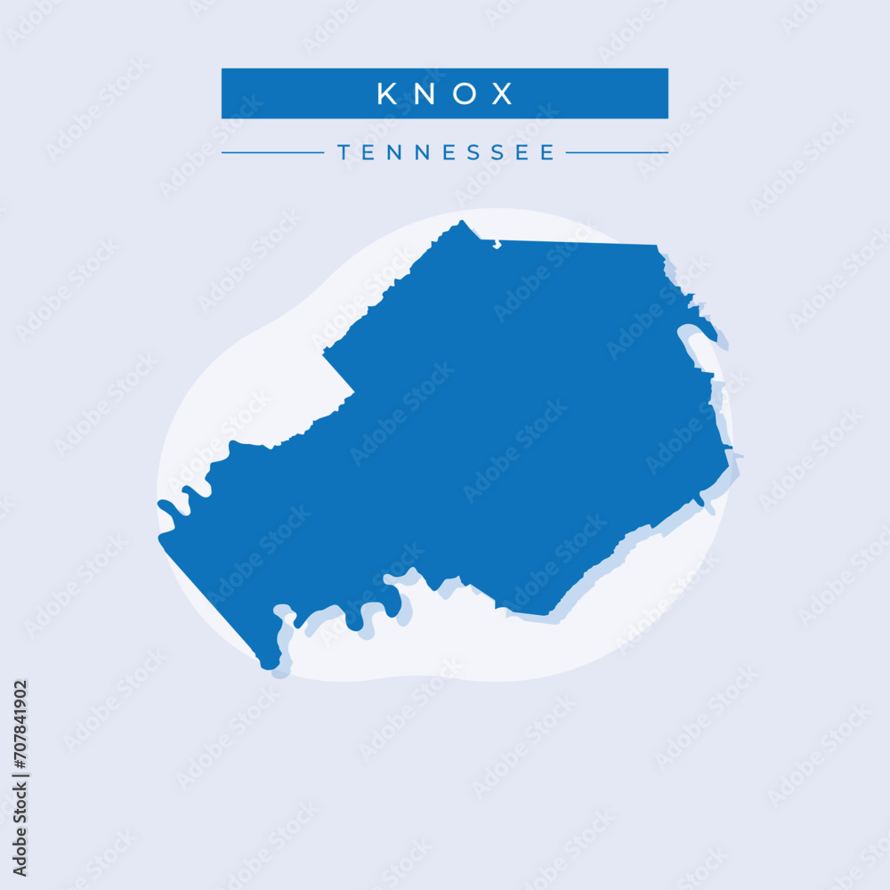 Vector illustration vector of Knox map Tennessee