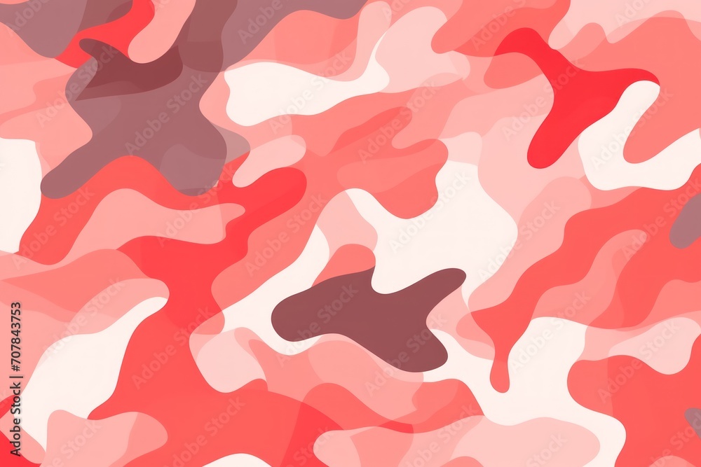 Crimson camouflage pattern design poster background