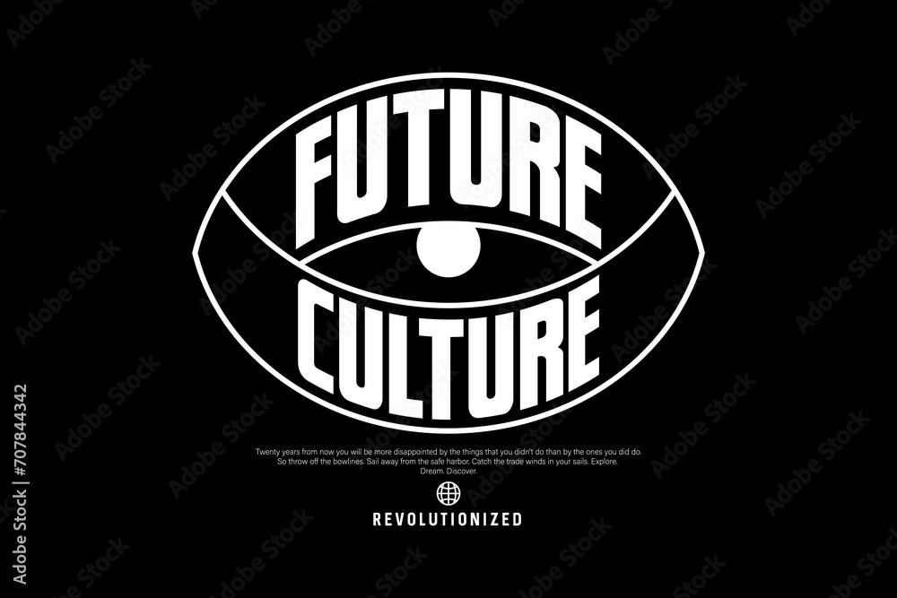 Fototapeta premium Creative streetwear concept vector graphic design
