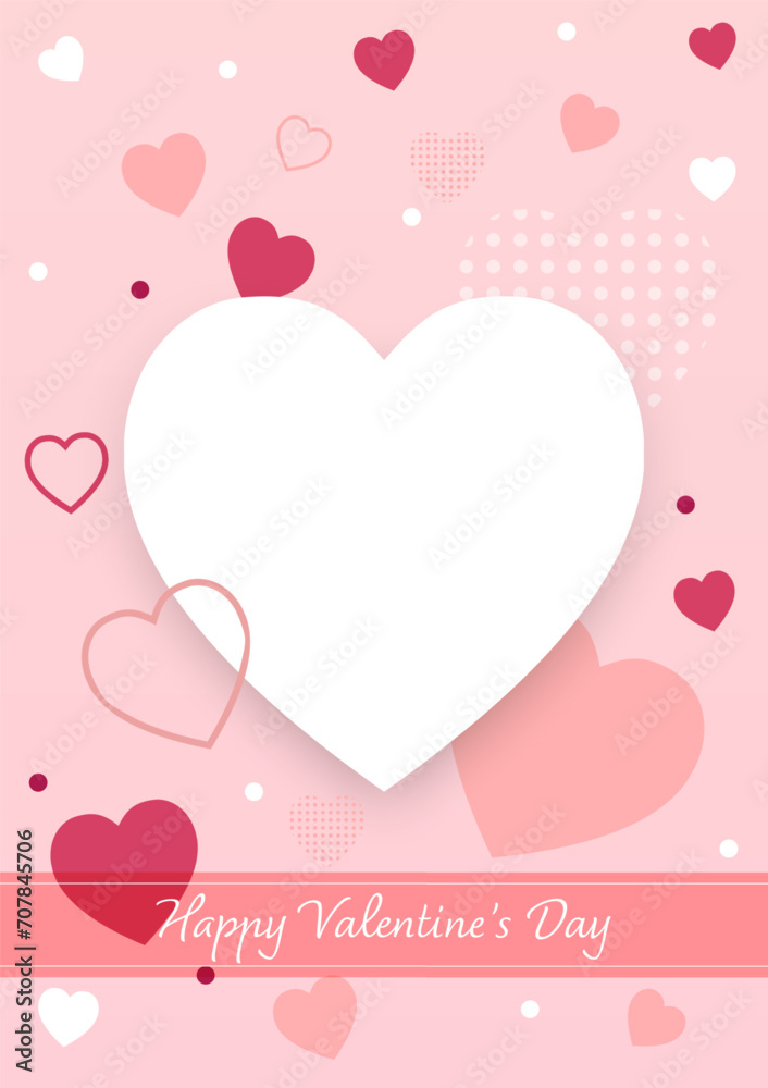 Vector illustration background, group of different style heart shapes, theme of love or valentine