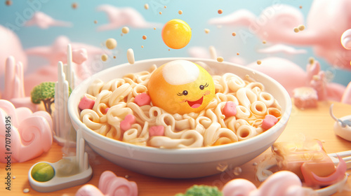 Adorable Noodle illustration