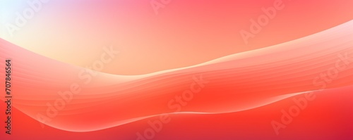 Coral gradient background with hologram effect 