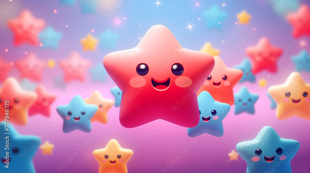 Adorable Stars illustration