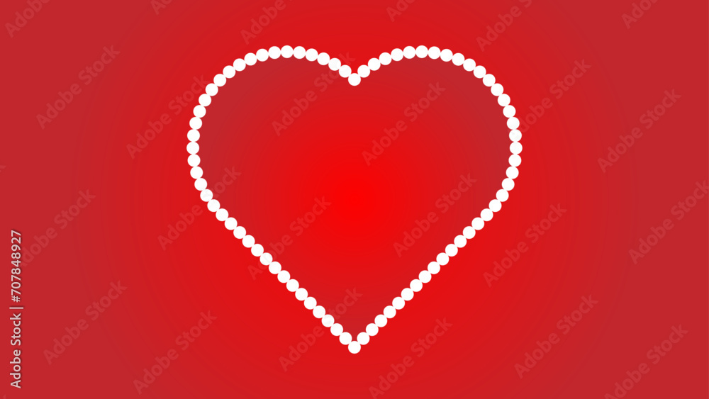 Red heart shape best for Love, valentine's Day, Mother's Day concept.