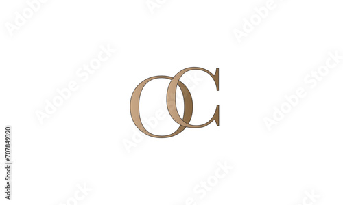 OC, CO, O, C Abstract Letters Logo Monogram	