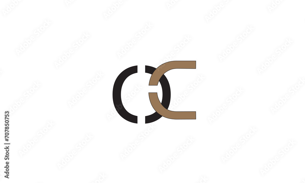 OC, CO, O, C Abstract Letters Logo Monogram OC, CO, O, C Abstract Letters Logo Monogram